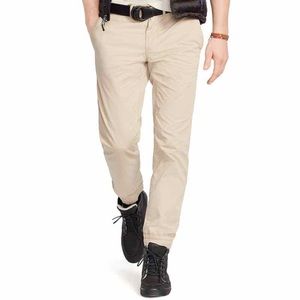 Polo Ralph Lauren Straight Twill Jogger in Natural